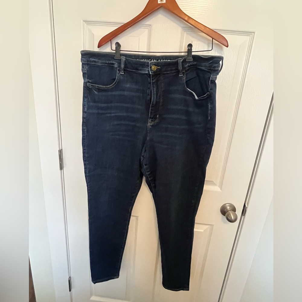 American Eagle Outfitters Womens Dark Wash Skinny Jeans